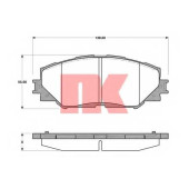 Колодки тормозные дисковые для LEXUS HS / TOYOTA AURIS, COROLLA, RAV 4, URBAN CRUISER, VERSO S, WISH, YARIS <b>NK 224595</b>