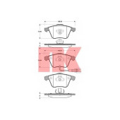 Колодки тормозные дисковые для AUDI A3(8P1,8PA) / SKODA SUPERB(3T4,3T5) / VW EOS(1F7,1F8), GOLF(1K1), PASSAT(357,3C2,3C5) <b>NK 2247110</b>