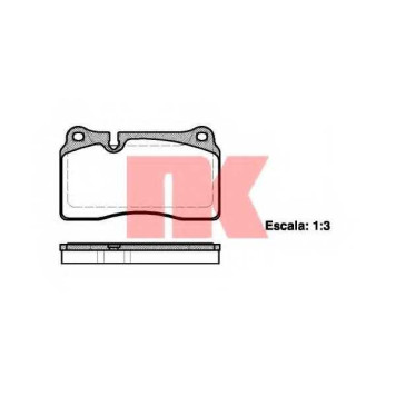 Колодки тормозные дисковые для AUDI TT(8J9) / LAND ROVER RANGE ROVER(LM,LS) / VW TOUAREG(7L6,7L7,7LA,7P5) <b>NK 224788</b>