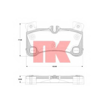 Колодки тормозные дисковые для AUDI Q7(4L) / PORSCHE CAYENNE(955,9PA) / VW TOUAREG(7L6,7L7,7LA) <b>NK 224799</b>