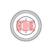 Тормозной барабан NK 253012