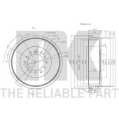 Тормозной барабан NK 254533