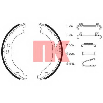 Комплект колодок стояночной тормозной системы NK 2719754