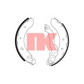 Комплект тормозных колодок для FORD ESCORT 91 Express(AVL), ESCORT 95(AVL), ESCORT(AAL, ABL, AFL, ALL, ANL, AVL, GAL) <b>NK 2725537</b>