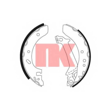 Комплект тормозных колодок для FORD ESCORT(AAL,ABL,AFL,ANL,GAL), FIESTA(J3#,J5#,JV#) <b>NK 2725643</b>