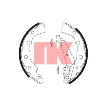 Комплект тормозных колодок для MITSUBISHI CARISMA(DA#), SPACE STAR(DG#A) <b>NK 2730628</b>