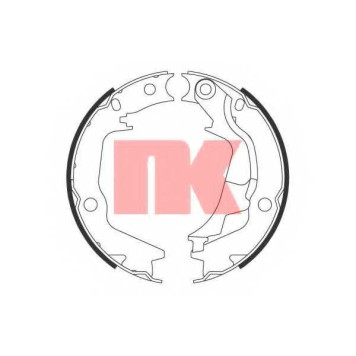 Комплект колодок стояночной тормозной системы NK 2734788