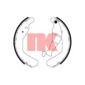 Комплект тормозных колодок для OPEL AGILA(A) / SUBARU JUSTY(G3X) / SUZUKI IGNIS, WAGON R, WAGON R+(MM) <b>NK 2736752</b>