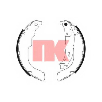 Комплект тормозных колодок для CITROEN C3, DS3 / PEUGEOT 207(WA#,WC#,WK#) <b>NK 2737741</b>