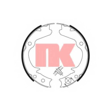 Комплект тормозных колодок для SUBARU FORESTER(SF, SG), IMPREZA(GC, GD, GF, GFC, GG), LEGACY OUTBACK(BG), LEGACY(B13#, BC, BD, BE, BG, BH, BL, BP) <b>NK 2744646</b>