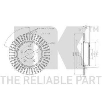 Тормозной диск NK 312297-1