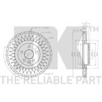 Тормозной диск NK 314053-1