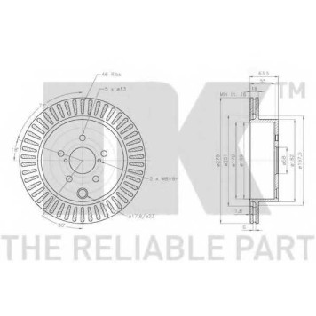 Тормозной диск NK 314425-1
