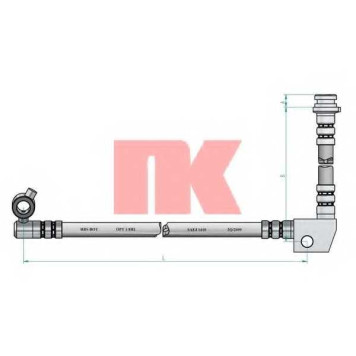 Тормозной шланг NK 852248