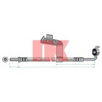 Тормозной шланг NK 8525106