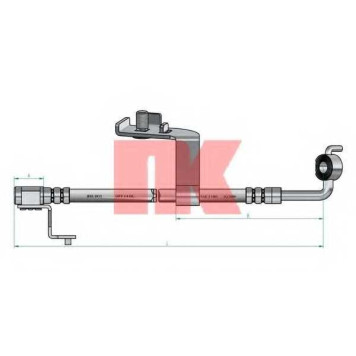 Тормозной шланг NK 8525107-1