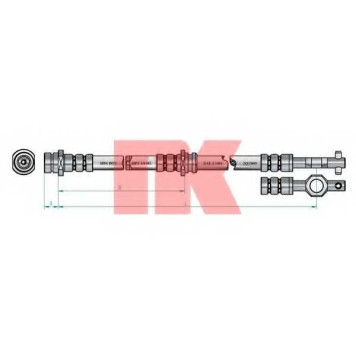 Тормозной шланг NK 853213