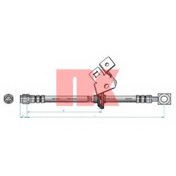 Тормозной шланг NK 853347
