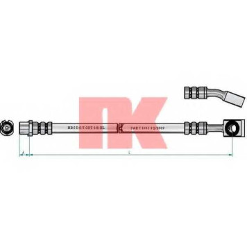Тормозной шланг NK 853679