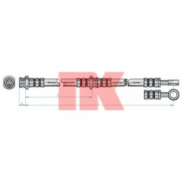 Тормозной шланг NK 854819