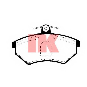 Колодки тормозные дисковые для AUDI 80, 90, A4, CABRIOLET, COUPE / VW CADDY, CORRADO, GOLF, PASSAT, VENTO <b>NK 224725 / WVA 20168/19,4</b>