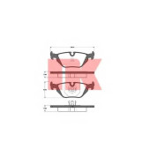 Колодки тормозные дисковые для BMW 3(E36,E46), Z3(E36) <b>NK 221516 / WVA 20180/17</b>