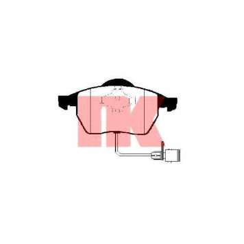 Колодки тормозные дисковые для AUDI 100, A4, A6 / VW GOLF, NEW BEETLE, PASSAT, VENTO <b>NK 224729 / WVA 20676/19.5/20.3</b>