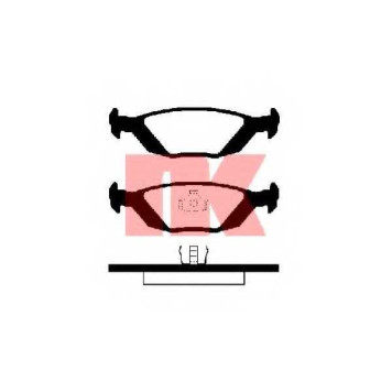 Колодки тормозные дисковые для SAAB 900(AC4,AM4), 9000 / VOLVO 440 K(445), 460 L(464), 480 E <b>NK 229959 / WVA 21089/14.7</b>