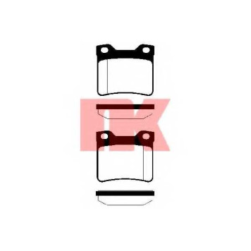 Колодки тормозные дисковые для PEUGEOT 406(8B,8C,8E/F), 607(9D,9U) <b>NK 223731 / WVA 21279/16,5</b>