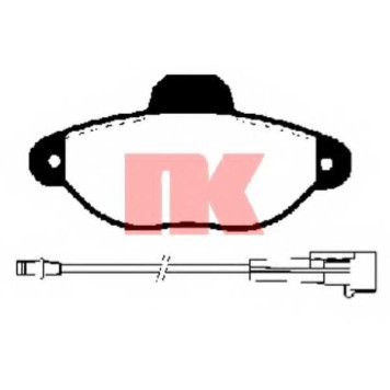 Колодки тормозные дисковые для FIAT PANDA(169), PUNTO(176, 176C, 176L, 188, 188AX) / LANCIA Y(840A) <b>NK 222334 / WVA 21436</b>