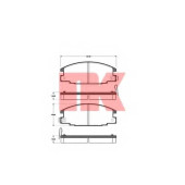 Колодки тормозные дисковые для ISUZU CAMPO(KB), ELF(NHR5#), TROOPER(UBS) / OPEL CAMPO(TF#), FRONTERA(5#MWL4,5#SUD2) <b>NK 221405 / WVA 21543/16.5</b>