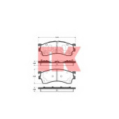 Колодки тормозные дисковые для MAZDA 323 F(BJ), 626(GF,GW), FAMILIA(BJ), PREMACY(CP) <b>NK 223241 / WVA 21754</b>