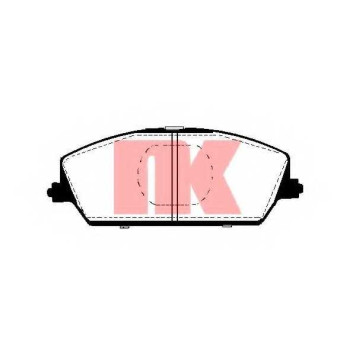 Колодки тормозные дисковые для SUZUKI SWIFT(AH,AJ,EA,MA,SF413) <b>NK 225206 / WVA 21765/15.8</b>