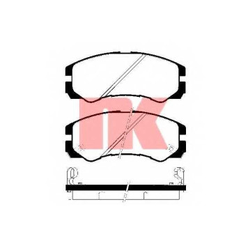 Колодки тормозные дисковые для ISUZU TROOPER(UB) / OPEL FRONTERA(5#MWL4,5#SUD2,6B#), MONTEREY(UBS#) <b>NK 223621 / WVA 21845/16.5</b>