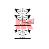 Колодки тормозные дисковые для SKODA FABIA(6Y2,6Y3,6Y5) / VW POLO(9A4,9N#) <b>NK 224778 / WVA 21868/17,2</b>