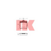 Колодки тормозные дисковые для CHRYSLER CROSSFIRE / MERCEDES C, CLC, CLK, E, SLK <b>NK 223335 / WVA 21919/15.3</b>