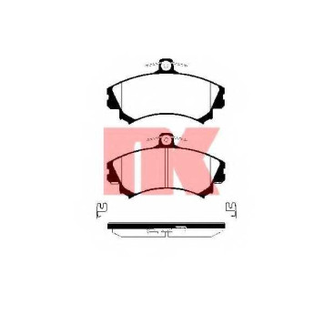 Колодки тормозные дисковые для MITSUBISHI CARISMA(DA#), COLT CZC(RG), COLT(Z2#A,Z3#A), SPACE STAR(DG#A) / VOLVO S40(VS), V40(VW) <b>NK 229977 / WVA 21920/15.6</b>