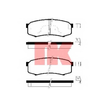 Колодки тормозные дисковые для LEXUS GX / MITSUBISHI PAJERO / TOYOTA FJ CRUISER, LAND CRUISER 150, LAND CRUISER 90, LAND CRUISER <b>NK 224538 / WVA 21947/15.2</b>