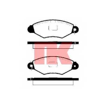 Колодки тормозные дисковые для CITROEN XSARA / NISSAN KUBISTAR / PEUGEOT 206 / RENAULT KANGOO Express, KANGOO <b>NK 223938 / WVA 21980/18</b>