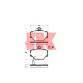 Колодки тормозные дисковые <b>NK 223344 / WVA 21998/15,5</b>