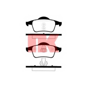 Колодки тормозные дисковые для PEUGEOT 207 / VOLVO C70, S60, S70(LS), S80(TS,XY), V70(LV,SW), XC70 CROSS COUNTRY <b>NK 224821 / WVA 23075/17</b>