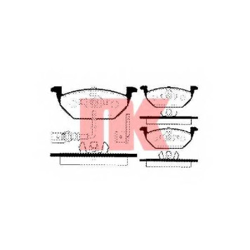 Колодки тормозные дисковые для AUDI A2, A3 / SKODA FABIA, OCTAVIA, ROOMSTER, YETI / VW BEETLE, BORA, CADDY, GOLF, JETTA, NEW BEETLE, POLO, TRANSPORTER <b>NK 224745 / WVA 23131</b>