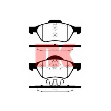 Колодки тормозные дисковые для RENAULT GRAND, LAGUNA, MEGANE, SCENIC, TWINGO, WIND <b>NK 223948 / WVA 23215/18</b>