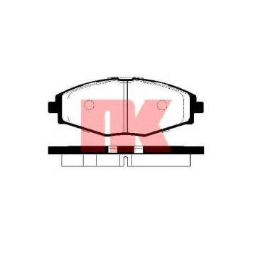 Колодки тормозные дисковые для CHERY QQ3 / CHEVROLET MATIZ(M200,M250), SPARK(M300) / DAEWOO LANOS(KLAT), MATIZ(KLYA) <b>NK 225004 / WVA 23241/17,1/16,6</b>