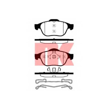 Колодки тормозные дисковые для RENAULT ESPACE, GRAND, LAGUNA, MEGANE, SCENIC, VEL SATIS <b>NK 223949 / WVA 23245/18</b>