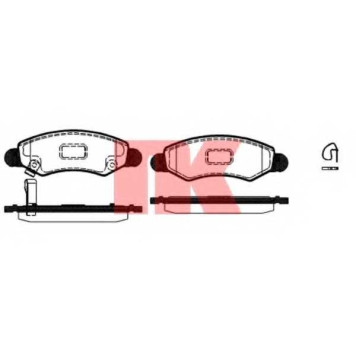 Колодки тормозные дисковые для OPEL AGILA(A) / SUBARU JUSTY(G3X) / SUZUKI IGNIS, WAGON R, WAGON R+(MM) <b>NK 225216 / WVA 23253/15,5</b>