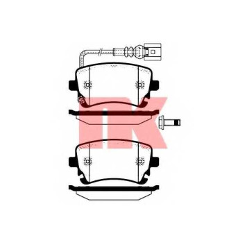 Колодки тормозные дисковые для AUDI A4, A6, A8 / VW MULTIVAN, TRANSPORTER <b>NK 224764 / WVA 23326/17,5</b>