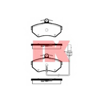 Колодки тормозные дисковые для AUDI A4(8D2, 8D5, 8E2, 8E5, 8EC, 8ED, 8H7, 8HE, B5, B6, B7), CABRIOLET(8G7, B4) / VW PASSAT(3B2, 3B3, 3B5, 3B6) <b>NK 224756 / WVA 23393/19, 4</b>