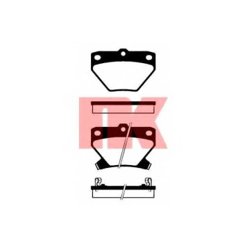 Колодки тормозные дисковые для TOYOTA CELICA, COROLLA, ECHO, MATRIX, PRIUS, YARIS <b>NK 224557 / WVA 23521/14</b>