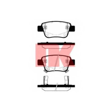 Колодки тормозные дисковые для TOYOTA ALPHARD / VELLFIRE, AVENSIS, COROLLA, PREVIA <b>NK 224563 / WVA 23620/16,3</b>